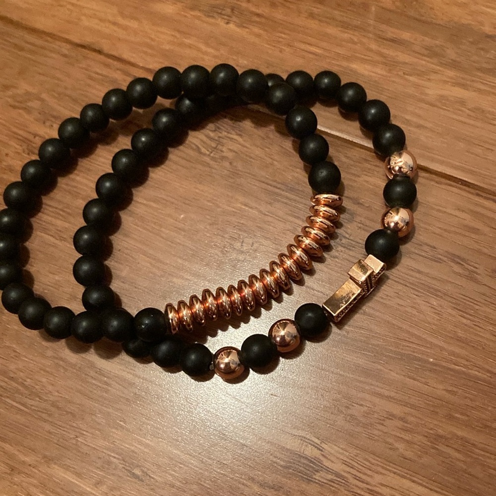 Black and gold bracelet